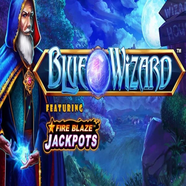 Blue Wizard Fire Blaze Jackpots game by Rarestone Gaming – logo hosted on Bet365 Casino