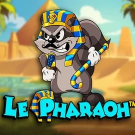 Le Pharaoh online game logo by Hacksaw Gaming on rethymnosportfm.gr