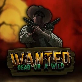 Wanted Dead or a Wild slot logo by Hacksaw Gaming at Bet365 Casino